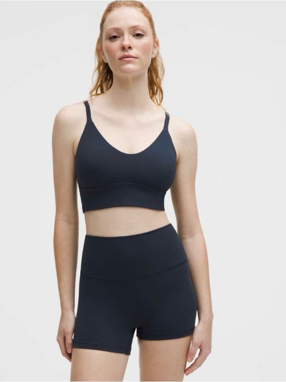 Lululemon Focuser Scoop-Neck Bra Nulu *Light Support, C/D Cup True Navy